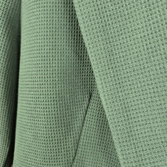 Philosophy Womens Size 6 Green Waffle Knit Celestial Print Lined Blazer Jacket - Picture 4 of 13